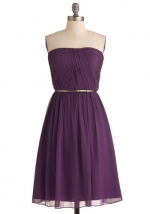WornOnTV: Ivy’s purple leopard print strapless dress from Smash | Megan ...
