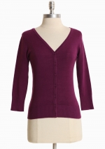 WornOnTV: Annie’s purple patterned dress with cardigan on Commnity ...