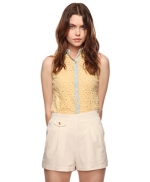 WornOnTV: Marley’s yellow lace top and red headband on Glee | Melissa ...