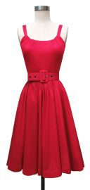 WornOnTV: Jess’s red belted dress on New Girl | Zooey Deschanel ...