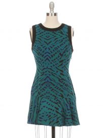 WornOnTV: Rebecca’s blue and green ruffle trim dress on Bad Judge ...