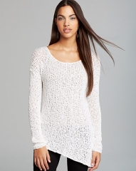 WornOnTV: Rachel’s white asymmetric sweater on Glee | Lea Michele ...