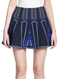 WornOnTV: Emma’s black and blue patterned skirt on Scream | Willa ...