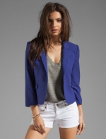 WornOnTV: Lily’s white lace peplum top and blue blazer on How I Met ...