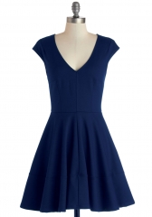 WornOnTV: Jess’s blue cap sleeve dress on New Girl | Zooey Deschanel ...