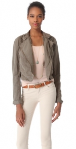 WornOnTV: Bay’s khaki green jacket with embroidered shoulders on