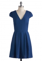 WornOnTV: Jess’s blue v-neck dress on New Girl | Zooey Deschanel ...