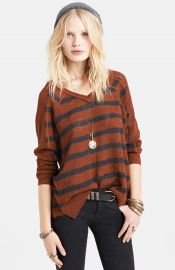 WornOnTV: Carterâs brown striped sweater with pointelle sleeves on Finding Carter | Kathryn 