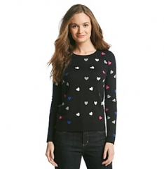 WornOnTV: Jess’s navy heart print sweater on New Girl | Zooey Deschanel ...