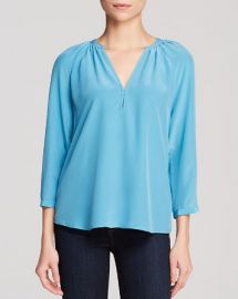 WornOnTV: Cece’s blue v-neck blouse on New Girl | Hannah Simone ...