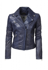 WornOnTV: Cat’s blue leather moto jacket on Beauty and the Beast ...