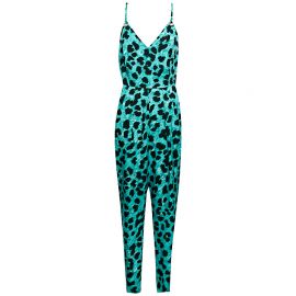 Wornontv: Lily’s Aqua Leopard Print Jumpsuit On The Young And The 