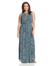 WornOnTV: Molly’s blue printed keyhole maxi dress on Mike and Molly ...