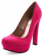WornOnTV: Blair’s orange/pink rose print dress and pink suede heels on ...