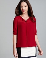 WornOnTV: Maura’s red satin blouse on Rizzoli and Isles | Sasha ...