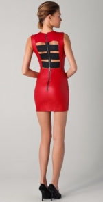 WornOnTV: Cece’s red leather dress with black back straps on New Girl | Hannah Simone | Clothes