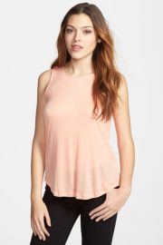 WornOnTV: Cece’s coral top with mesh triangle inset on New Girl ...