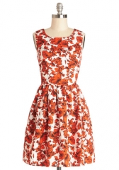 WornOnTV: Jess’s white and red flower printed dress on New Girl | Zooey ...