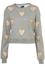 WornOnTV: Magnolia’s grey sequin heart sweater and pink glitter iphone ...