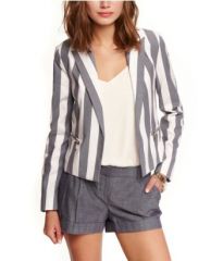 WornOnTV: Sofia’s grey striped blazer and pink box pleated skirt on ...