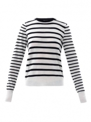 WornOnTV: Rachel’s black and white striped sweater on Glee | Lea ...