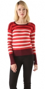 WornOnTV: Jane’s red and white striped sweater on Happy Endings | Eliza ...