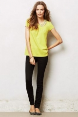 yellow peter pan collar top